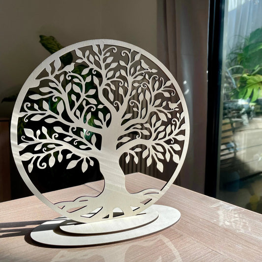 Arbre de Vie en Bois Découpé au Laser - Idée Cadeau Unique
