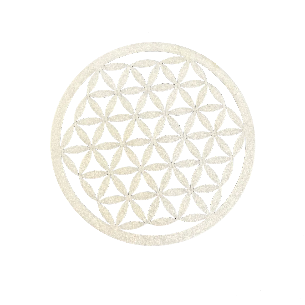 Fleur de Vie Dessous de Verre - sous Verre en Bois Lot de 6 Pièces 9x9cm - Fleur de Vie pour Purification et Méditation - Symboles Spirituels en Bois