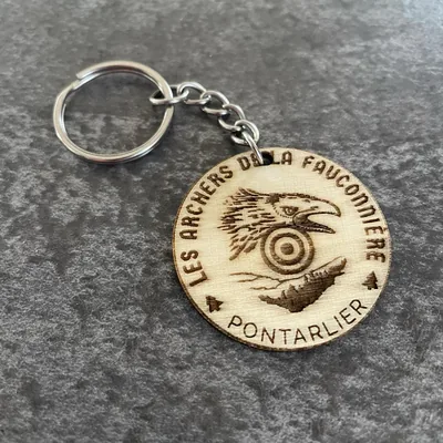 Porte clé bois personnalisé