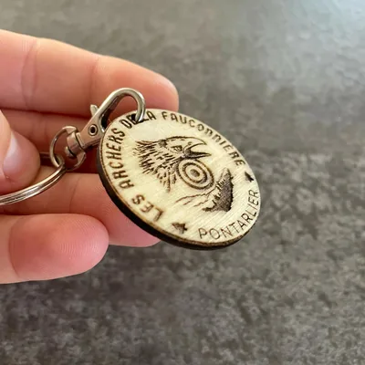 Porte clé bois personnalisé